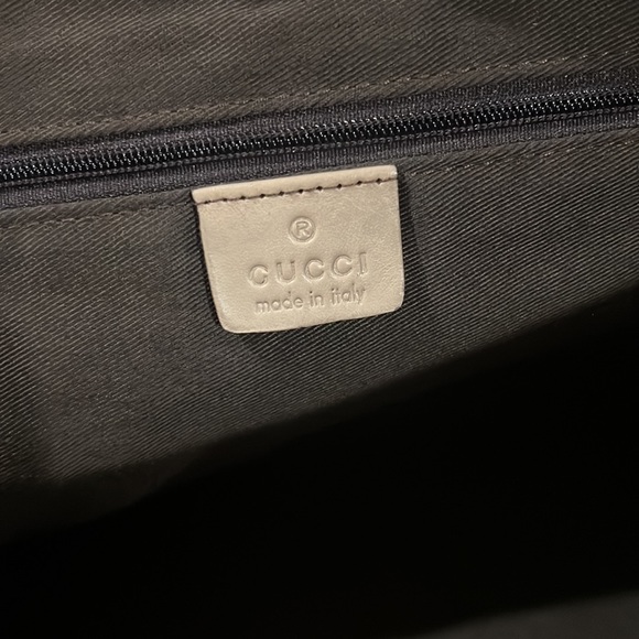 Gucci GG canvas Abbey D-ring tote beige tan gold medium size authentic - Picture 13 of 15